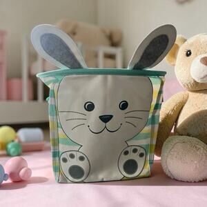 Thirty-One Mini Storage Bin-Hippity Hop Easter Bunny Basket New